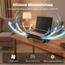 Laptop Cooling Pad with 3 Quiet Fans, 5-Level Height Adjustable Ergonomic Stand, 2 USB Ports & Phone Holder, Fits 12-17 Inch Laptops, Family-Friendly for Gaming/Work/Online Class,