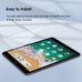 Qularlans Screen Protector for iPad 9.7 (6th/5th Gen), iPad Air 1/2, iPad Pro 9.7, 2-Pack Tempered Glass, 9H Hardness, Anti-Fingerprint, Apple Pencil & Case Friendly