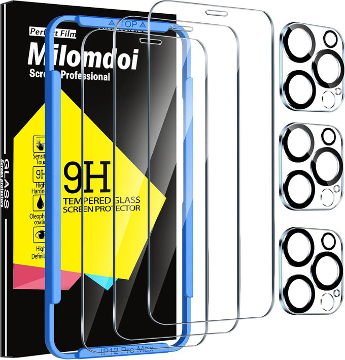 Milomdoi Privacy Screen Protector for iPhone 17 Pro Max, Tempered Glass