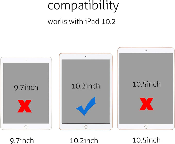 Ailun 2 Pack Screen Protector for iPad 9th/8th/7th, 10.2 Inch