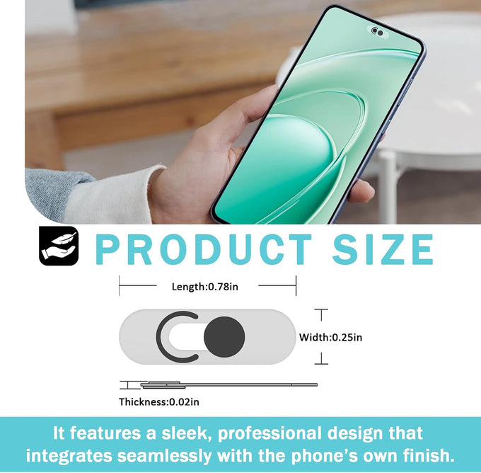 Front Camera Cover Compatible for Android Phones/Pixel/Galaxy/iPad-Black
