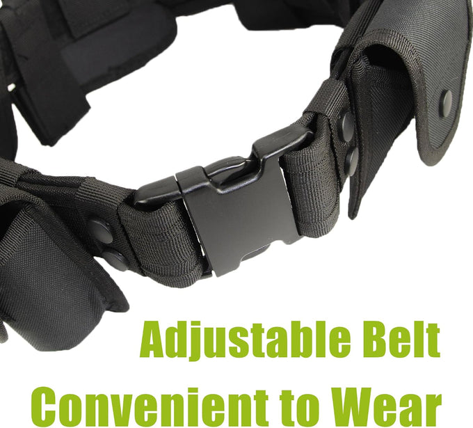10-in-1 Tactical Utility Duty Belt for Police & Security Guards