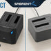 SABRENT USB 3.0 Dual Bay Hard Drive Docking Station & Cloner (EC-HD2B)