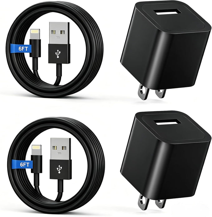 iPhone Charger,[MFi Certified] 2Pack 6FT Lightning Cable