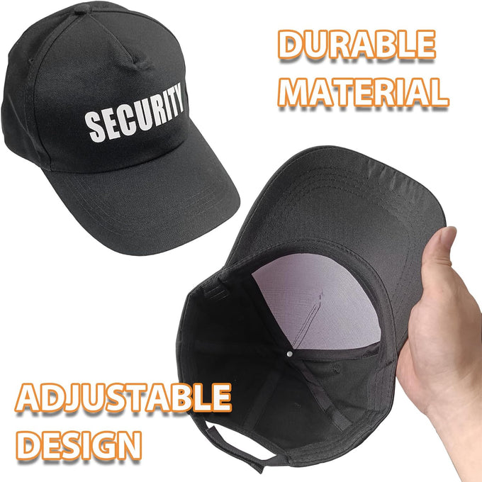 Agent Costume Halloween Security Service Outfit Accessory Secret Spy Costume Props Hat Sunglasses ID card Fake Earpiece Set of 4