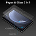Esanik 2 Pack Like Paper Glass Screen Protector for Samsung Galaxy Tab S10 Lite/S10 FE/ S9 / S9 FE (11 inch) 9H Tempered Glass Film with Alignment Frame, Writing Like on Paper, Anti Glare
