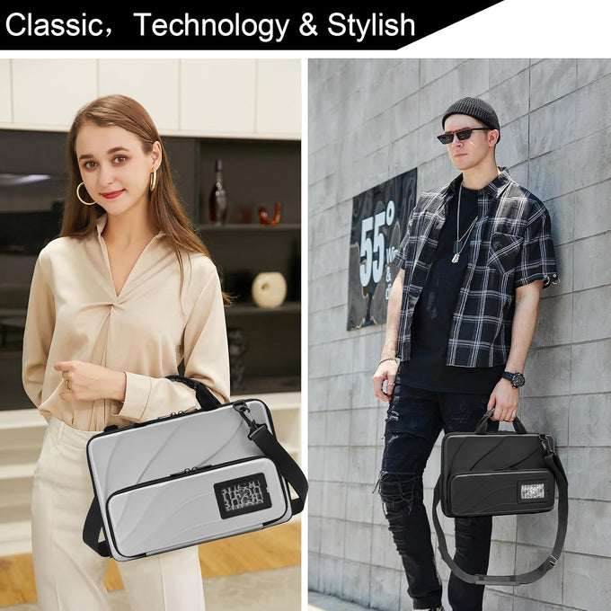 Laptop Case Hard Shell Laptop Bag for Men Women with Shoulder Strap