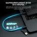 Facet 500GB External Hard Drive Portable USB-C/USB 3.1 Plug & Play Ultra- Slim HDD Hard Drive for Backup, Gaming, PC, Mac, Laptop, PS4, Xbox, Smart TV (Black)