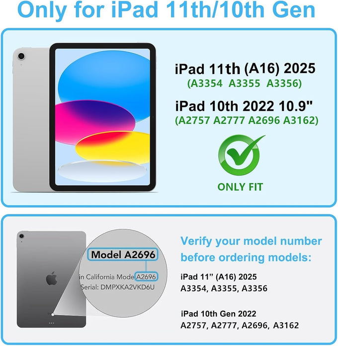 360° 4 Way Privacy Screen Protector for iPad A16 11th/ 10th Gen