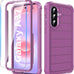 Hensinple for Samsung Galaxy A17 5G Phone Case with Screen Protector, Heavy Duty Military Shockproof Full Body Durable TPU Protective Cover Case for Samsung A17 5G (Black)