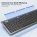 TECKNET Wireless Keyboard Rechargeable 2.4G Ultra-Slim, Comfortable Typing