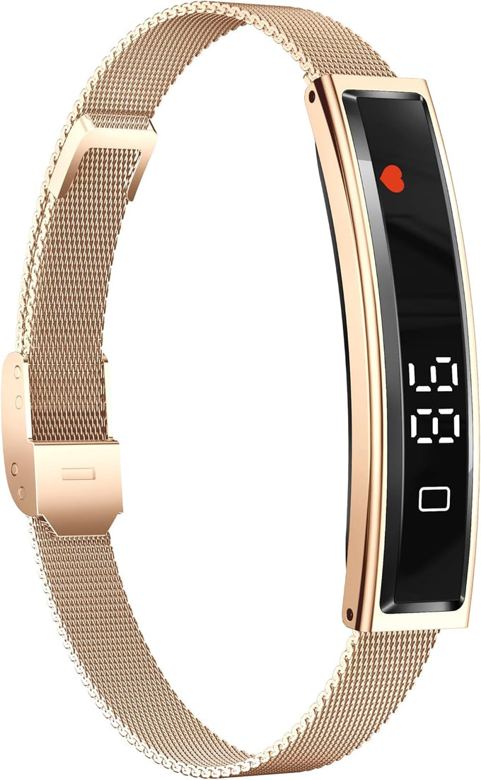 Smart Bracelet for Men Women with 2 Bands 24/7 Fitness Health Tracker