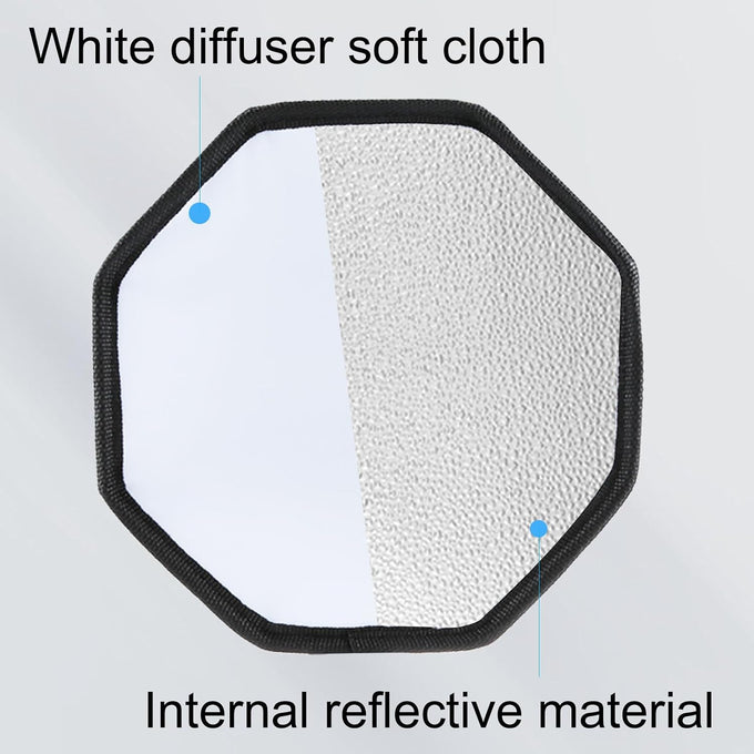 Flash Diffuser Light, TzezFoz Portable Camera Flash Softbox 8inch Mini Soft Flash Light Diffuser for Speedlight Macro Jewelry Insect Photography Accessories
