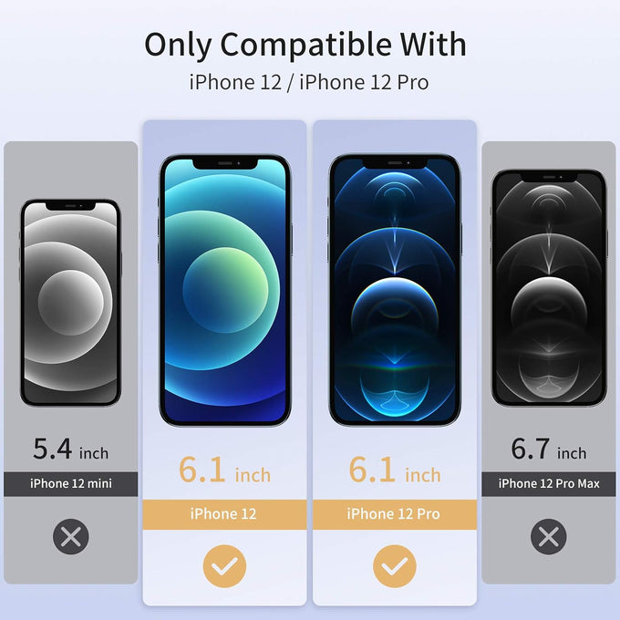 UNBREAKcable 2-Pack Screen Protector for iPhone 12/12 Pro Tempered Glass