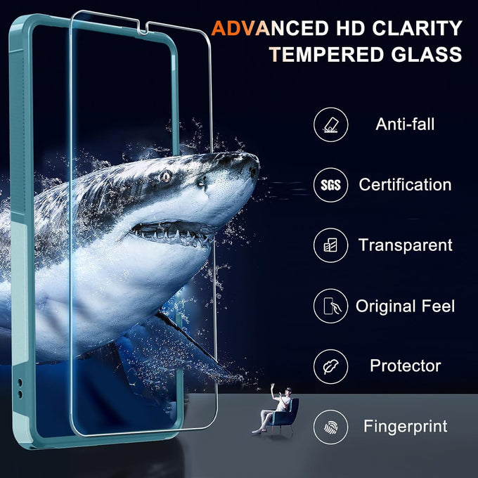 Case for Samsung Galaxy A17 5G Phone with Screen Protector,Mint Green