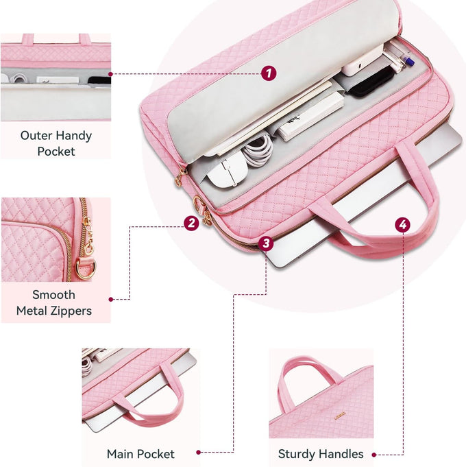 Laptop Bag Case for Women Men Messenger Briefcase Bag, 15.6 16 Inch