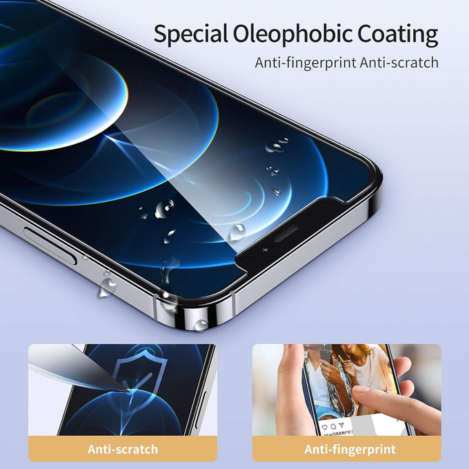 UNBREAKcable 2-Pack Screen Protector for iPhone 12/12 Pro Tempered Glass