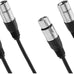 Amazon Basics XLR Microphone Cable for Speaker or PA System, Recording Studio, All Copper Conductors, Low Noise, 10 ft, Black