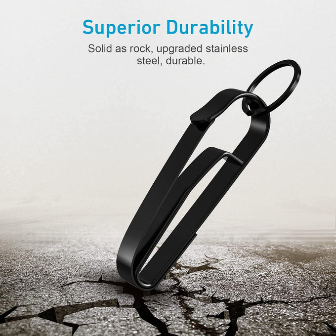 Duty Belt Key Holder, 2PCS Superior Key Ring Holder, Upgraded Quick Release Belt Key Clip with Keyrings for Police, Law Enforcement and Workers