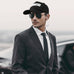 6 Pcs Secret Service Security Guard Hat Sunglasses Costumes Cosplay Set