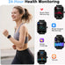 Smart Watch for Women Men, Alexa Built-in, Smartwatch for iPhone & Android Bluetooth Call, 1.91" HD Fitness Tracker with Heart Rate/SpO2/Sleep Monitor, IP68 Waterproof, Fitness Watch 100+ Sports Modes