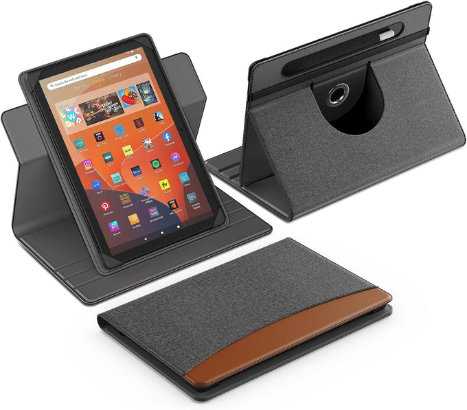 MoKo for Universal 10.1 inch Android Tablet Case with Pen Holder, Black
