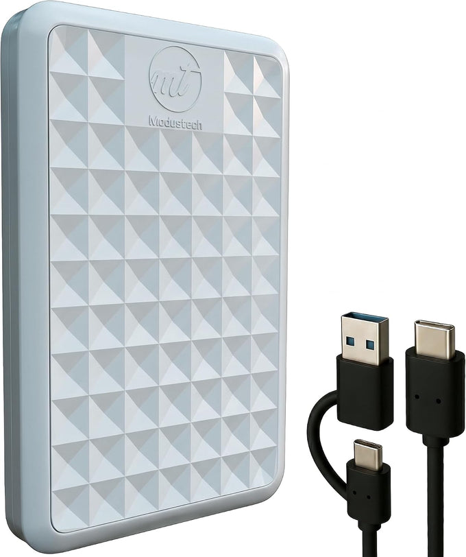 Facet 500GB External Hard Drive Portable USB-C/USB 3.1 Plug & Play Ultra- Slim HDD Hard Drive for Backup, Gaming, PC, Mac, Laptop, PS4, Xbox, Smart TV (Black)