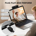 1080P HD Webcam with Microphone, Streaming Computer Camera for Laptop PC