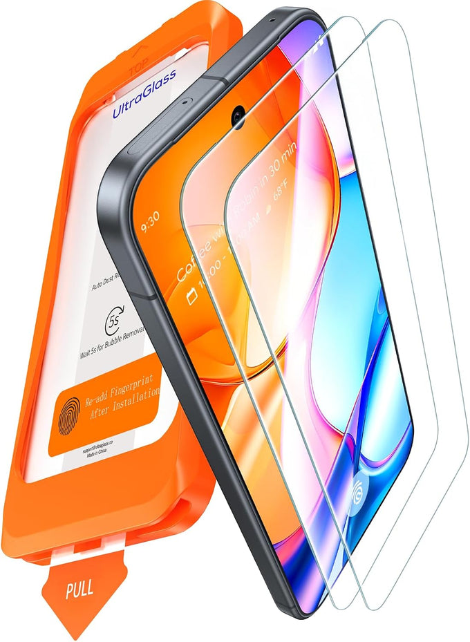 UltraGlass Top 9H+ Glass for iPhone 16 Pro Screen Protector Glass, 2 Pack