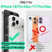 TUCCH Wallet Case for iPhone 18 Pro Max & 17 Pro Max, 4 Card Holders, Black
