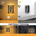 Wall Outlet Extender with Night Light, Power Plug Adapter 6 Outlet Extender with 4 USB Charging Ports（2 USB C）,1050J Power Strip Multi Plug Adapter Spaced for Home Office Travel-Black-ETL