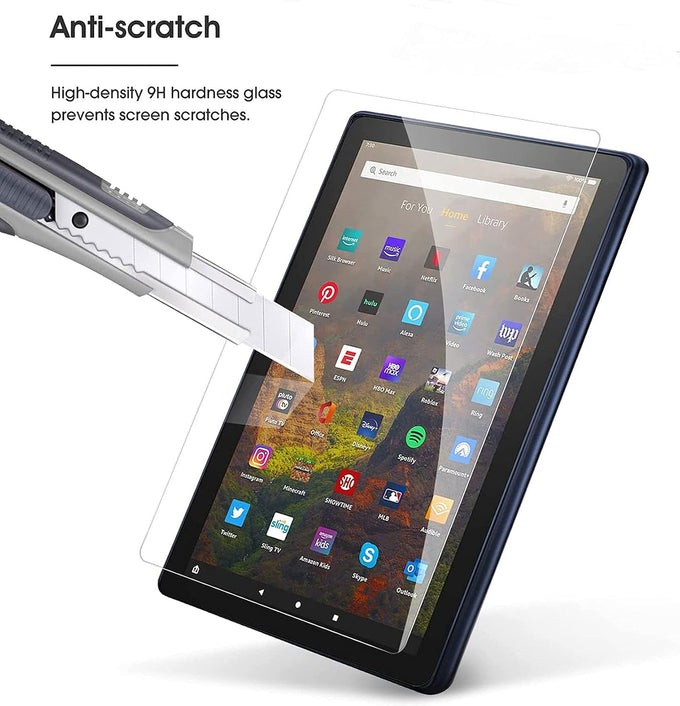 2-Pack Screen Protector for All-New Fire HD 10 / Fire HD 10 Plus /10 Kids Pro/ 10 Kids Tablet 10.1 inch (13th/11th Generation, 2023/2021 Release) 9H Hardness Tempered Glass Guard
