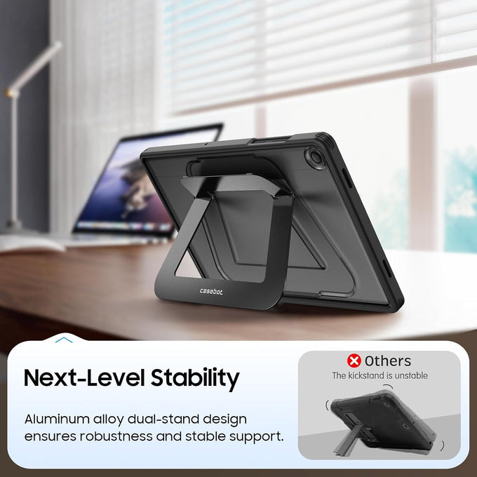 Fintie Multi-Angle Kickstand Case for Samsung Tab A11+/A9+ 11 in, Black