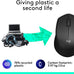 Logitech M330 Silent Plus Full Size 2.4 GHz Wireless Mouse - Black