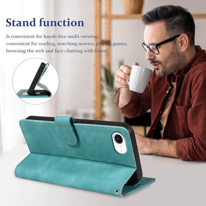 Wallet Case for iPhone 17e 6.1", RFID Blocking Card Holder, Green