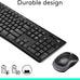 Logitech MK270 Full Size Wireless Keyboard and Mouse Combo - Black