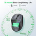 TECKNET 2.4G Wireless Mouse, 4800 DPI Ergonomic Computer Mouse, USB, Grey
