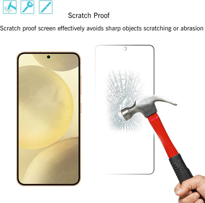 Ailun Screen Protector + Camera Lens Protector for Galaxy S24, 3+3 Pack