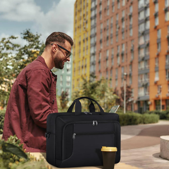 Laptop Bag 17.3 Inch Laptop Briefcase for Men Work Laptop Case Computer Bag