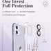 GVIEWIN for iPhone 11 Case Floral, Screen Protector & Camera Lens Protector