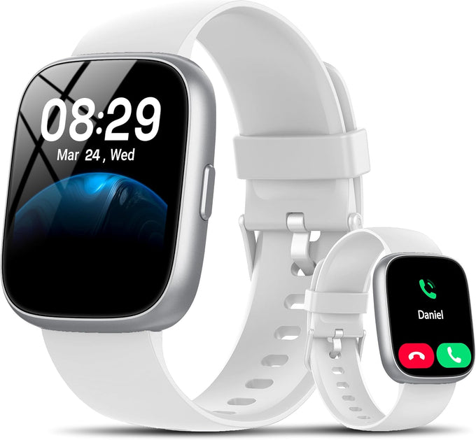 Smart Watch with Alexa Built-in, 1.83" HD Bluetooth Calling Fitness Tracker