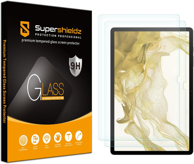 Supershieldz (2 Pack) Designed for Samsung Galaxy Tab S10 Lite / S10 FE / S9 FE (10.9 inch) / Tab S9 (11 inch) Screen Protector, (Tempered Glass) Anti Scratch, Bubble Free