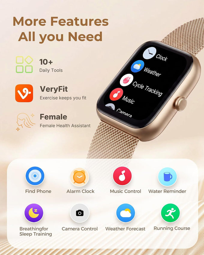 Smart Watches for Women Android/iPhone, Fitness Trackers with Answer/Call