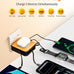 10000mAh for Magsafe Portable Charger Built-in Cables & AC Wall Plug,Orange