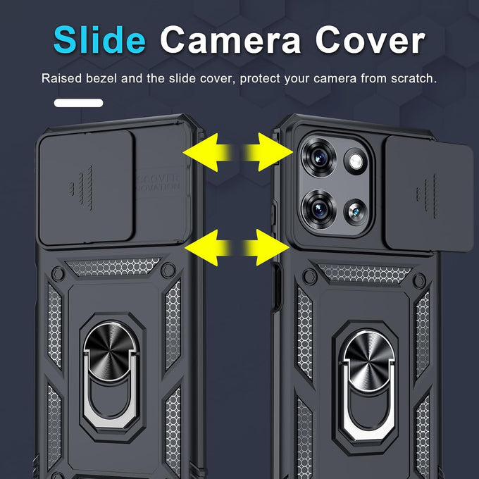 for Moto G 2026/2025 Case,Moto G Play 2026 Case Built in Slide Camera Cover