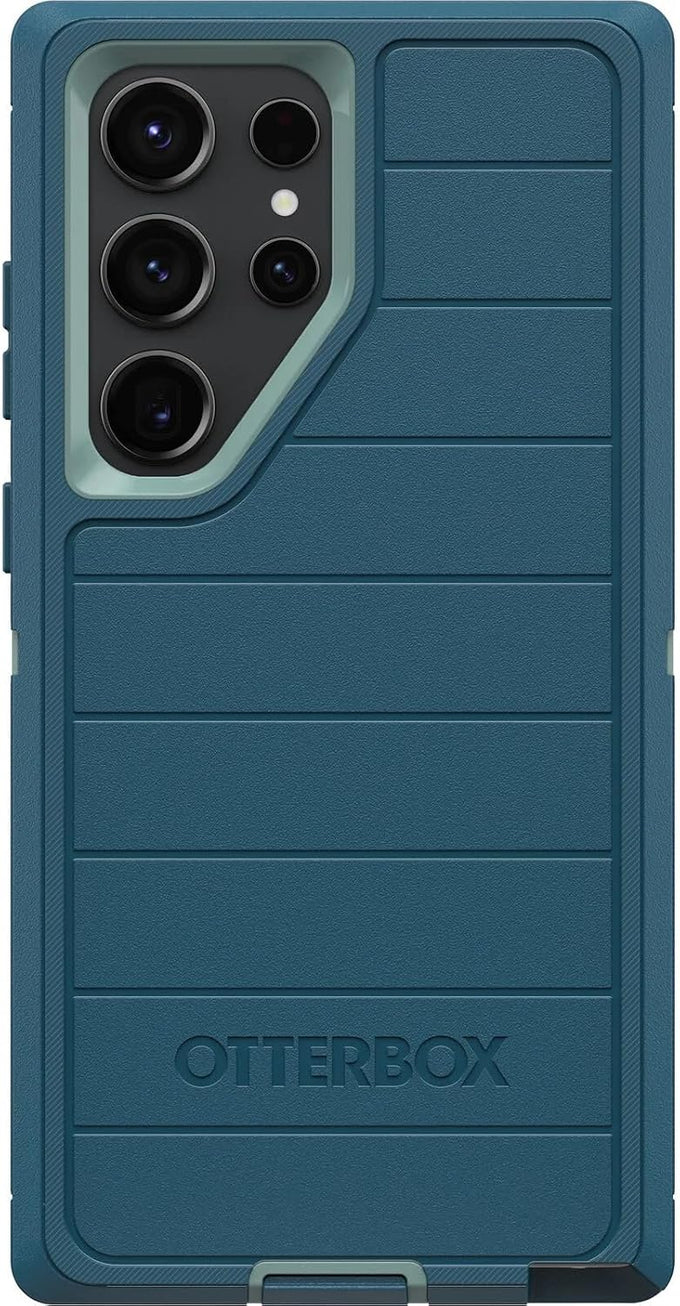 OtterBox Galaxy S23 Ultra (Only) - Defender Series Case - Black, Rugged & Durable - with Port Protection - Case Only - Microbial Defense Protection - Non-Retail Packaging
