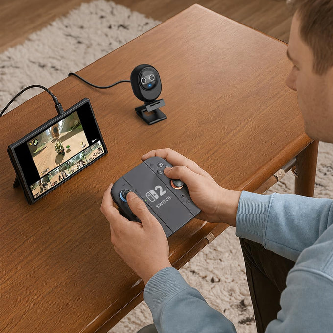 EMEET Piko 4K Webcam for Streaming, World’s 1st Dual-Camera AI-Powered 4K