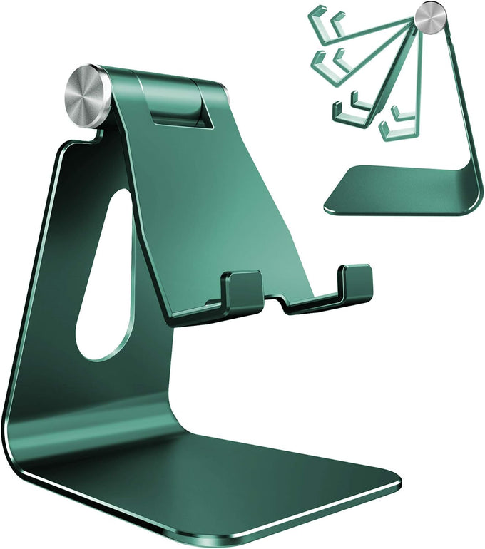 CreaDream Aluminum Cell Phone Stand, Adjustable Phone Holder for Desk