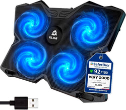 Laptop Cooling Pad with 4 Fans at 1200 RPM - USB Stand for PC and Consoles