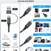 4-in-2 Multi Charging Cable for Apple Watch Charger/iPhone/Samsung Charger